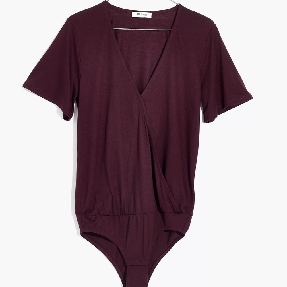 Madewell Maroon Bodysuit